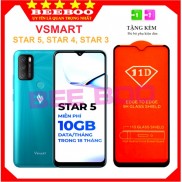 Kính cường lực Vsmart Star 5/ Vsmart Star 3/ Vsmart Star 4 - Full màn hình 11D và Trong suốt- Độ cứng 9H [CAO CẤP]